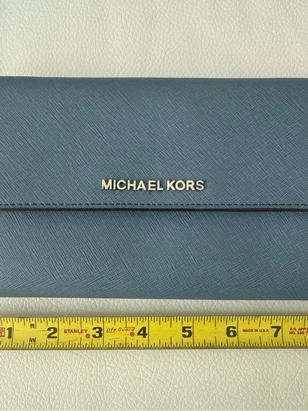 Michael Kors Blue Leather Crossbody Bag